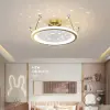 Room chandelier, bedroom lamp, crown children's room, starry sky lamp, personalized Nordic simple modern girl, princess room lamp details Picture